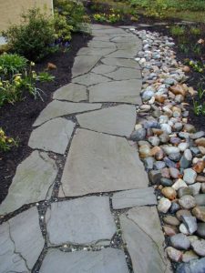 Stone foot path