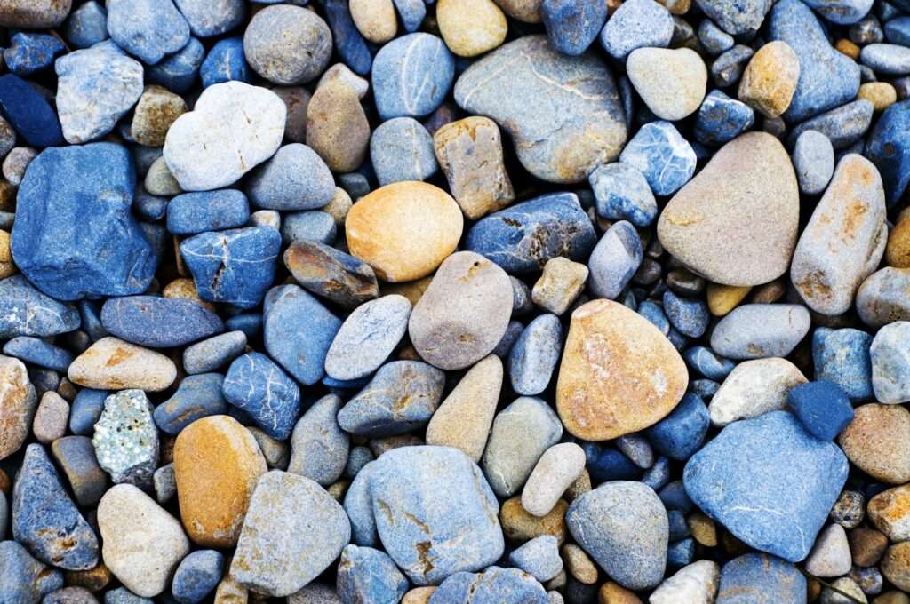 Multi colored Pebbles rocks background