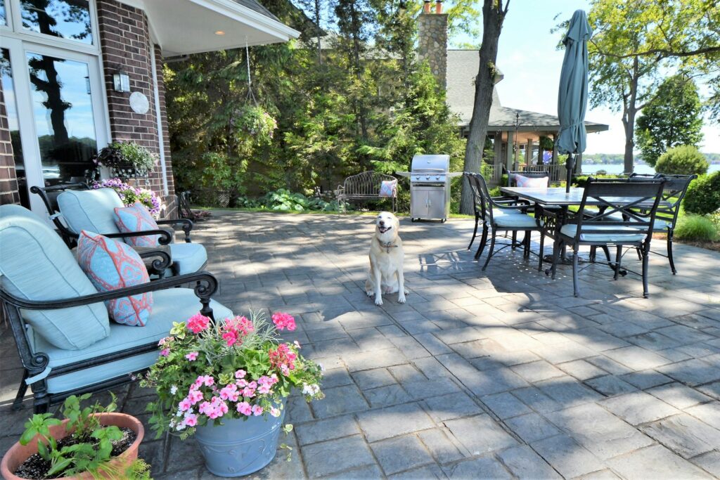 Backyard patio living space