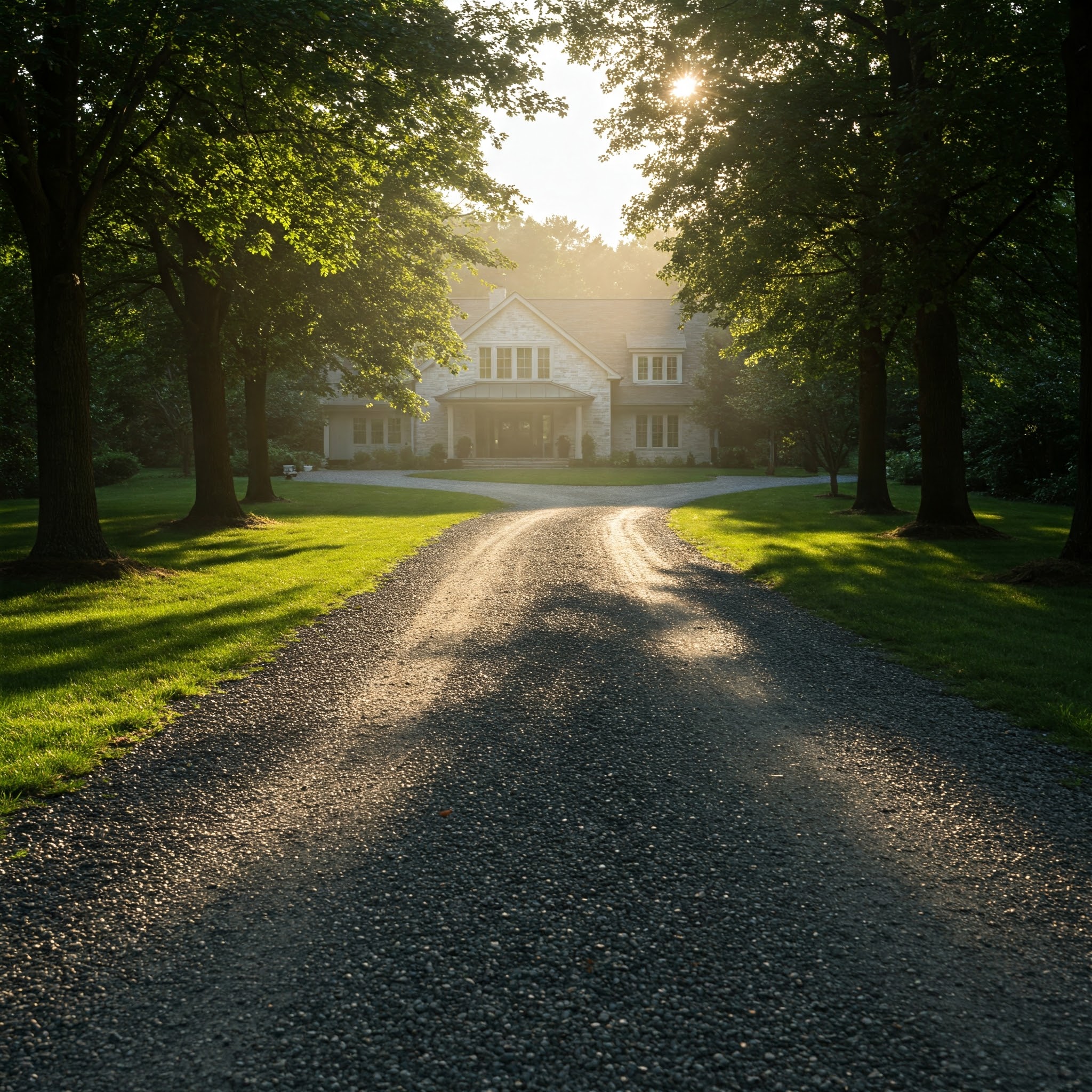 Gravel driveway